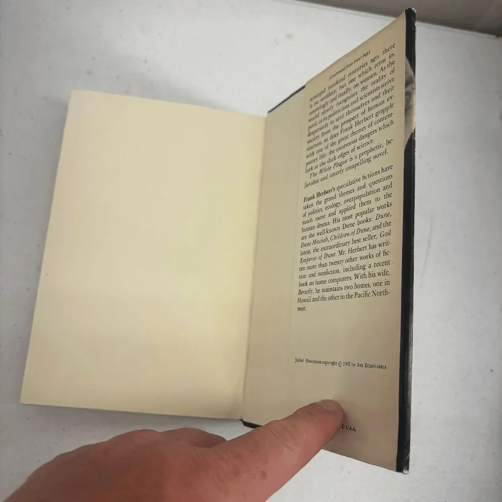 The White Plague by Frank Herbert 1982 1st First BCE Hardcover DJ Dune Author‎